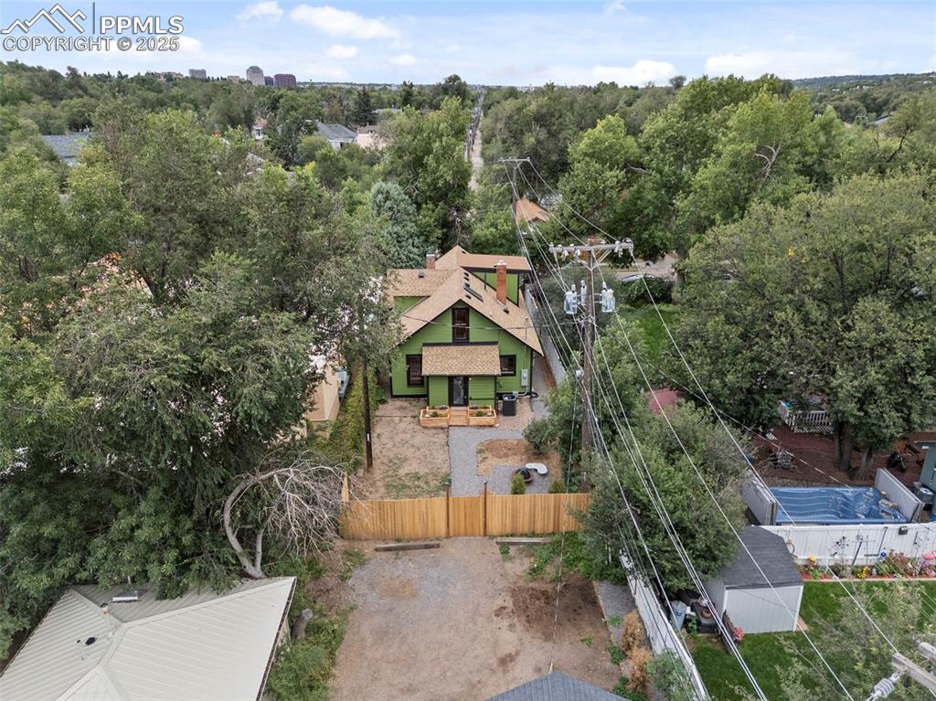 Image 44 of 48: Aerial view of property and surrounding area