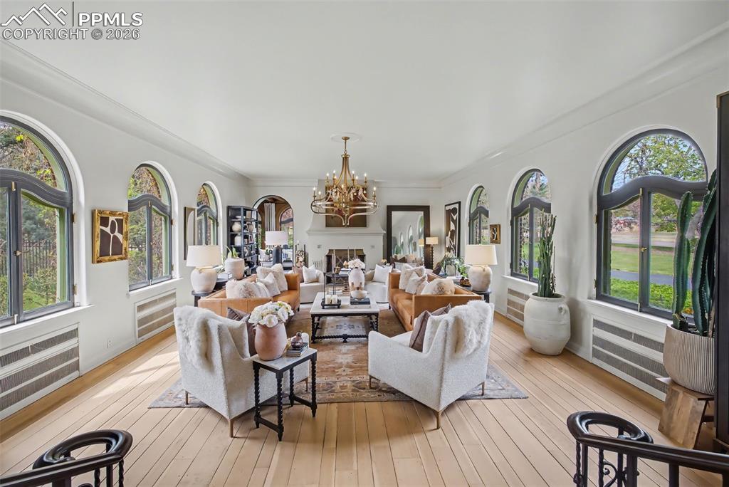 Image 8 of 49: Living Room off the Grand Hallway