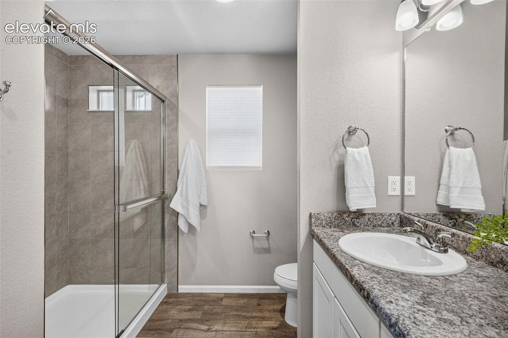 Image 24 of 48: With a spacious double shower and an oval-seated "throne" area, this ensuit