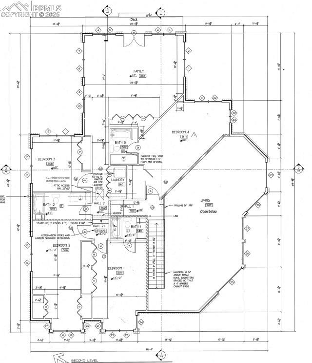 Image 49 of 50: Upper Level - 4 bedrooms plus a bonus room w/ walkout