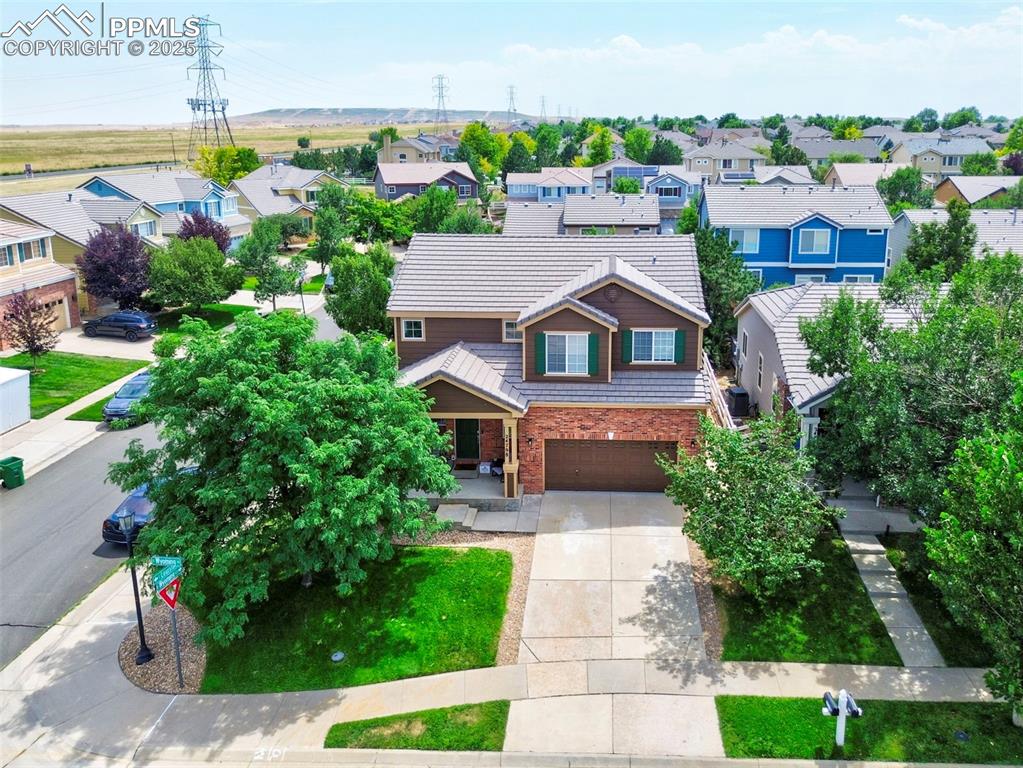 Image 3 of 29: Aerial view of residential area