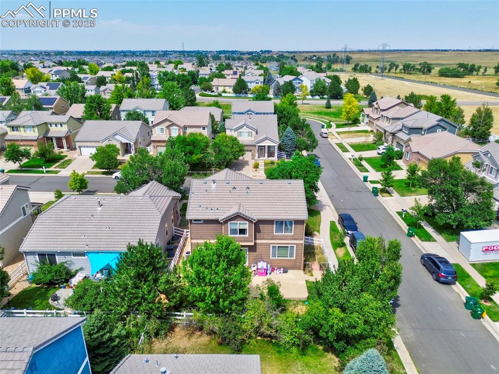 Image 4 of 29: Aerial perspective of suburban area