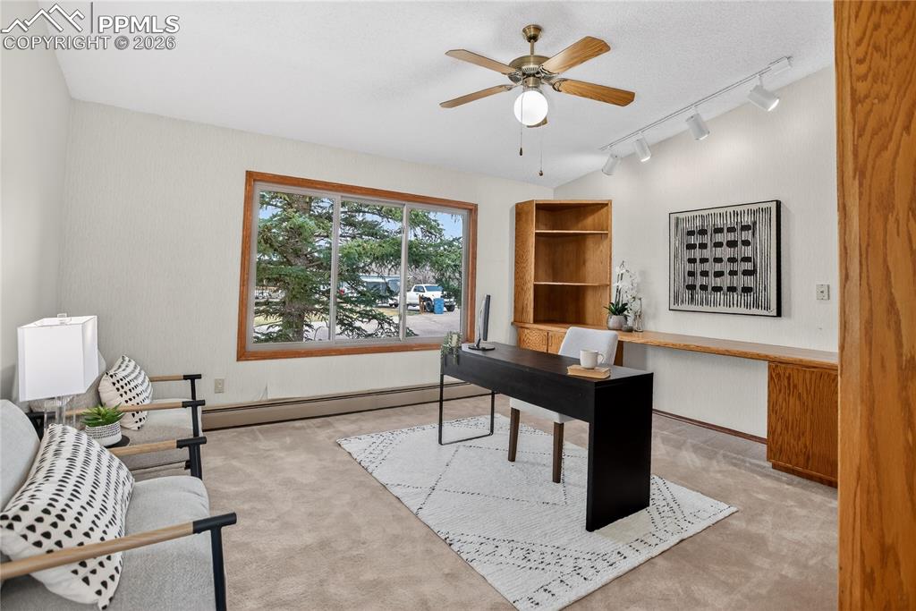 Image 14 of 30: Study - main level (useable as Bedroom 2)