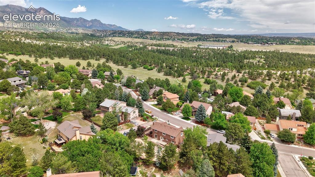 Image 45 of 50: Aerial View from the back of the home