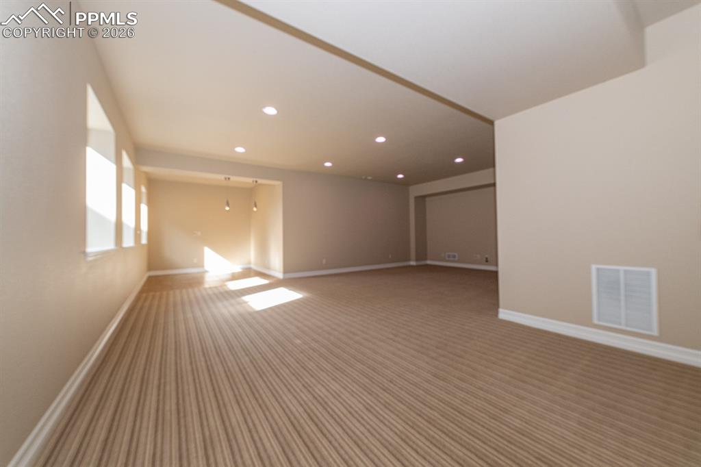 Image 30 of 40: Basement Rec Room