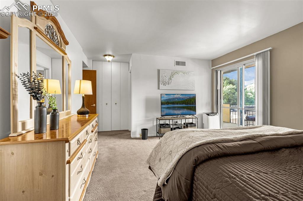 Image 14 of 24: Primary bedroom has ensuite bathroom and large closet