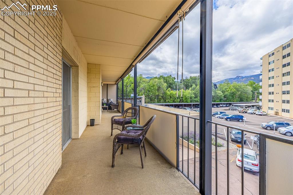Image 20 of 24: You will LOVE this huge balcony, running the length of the unit, facing the