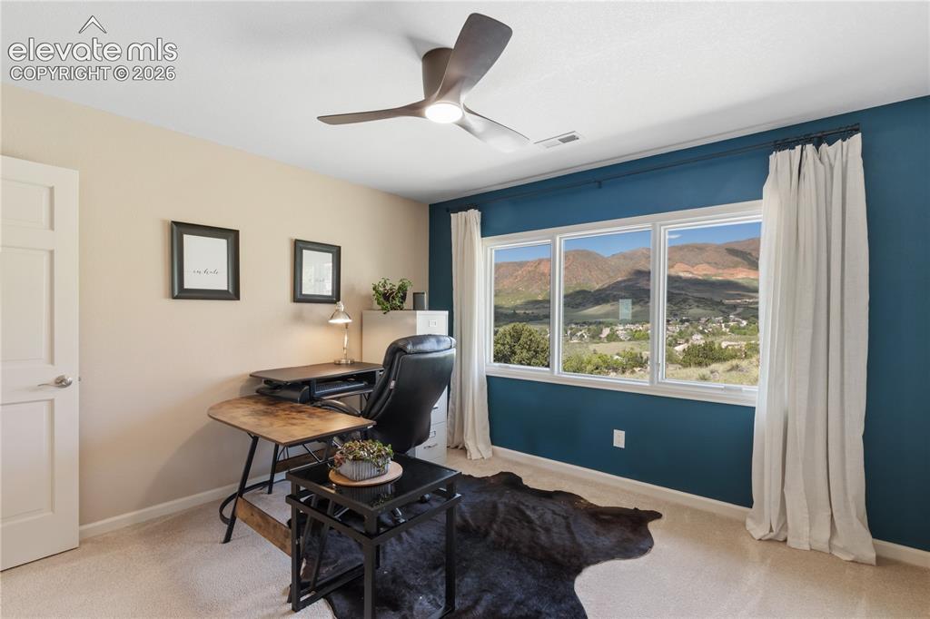 Image 36 of 50: 2nd Additional Upstairs Bedroom Currently Being Used as an Office!