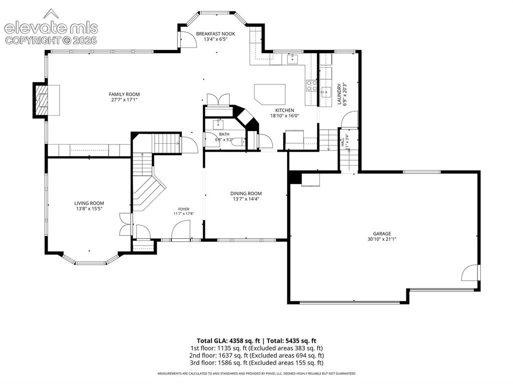 Image 48 of 50: Main Level Floor Plan!