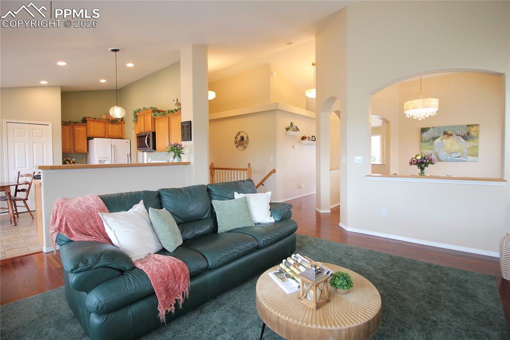 Image 4 of 42: open and elegant main level living