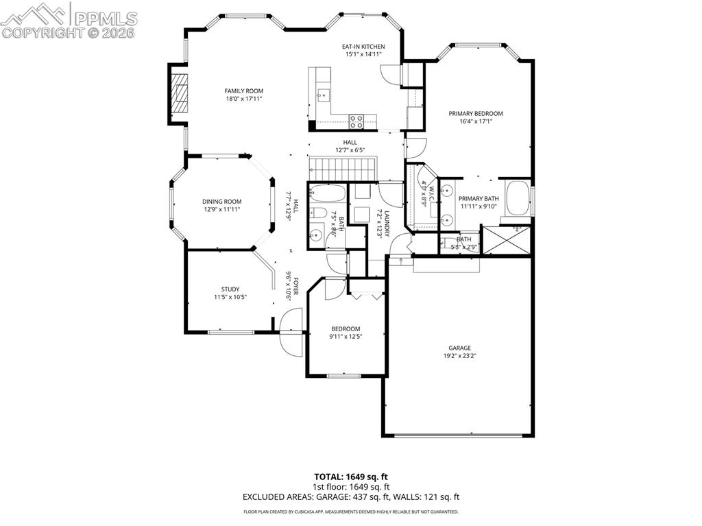 Image 49 of 50: Floor Plan - main level
