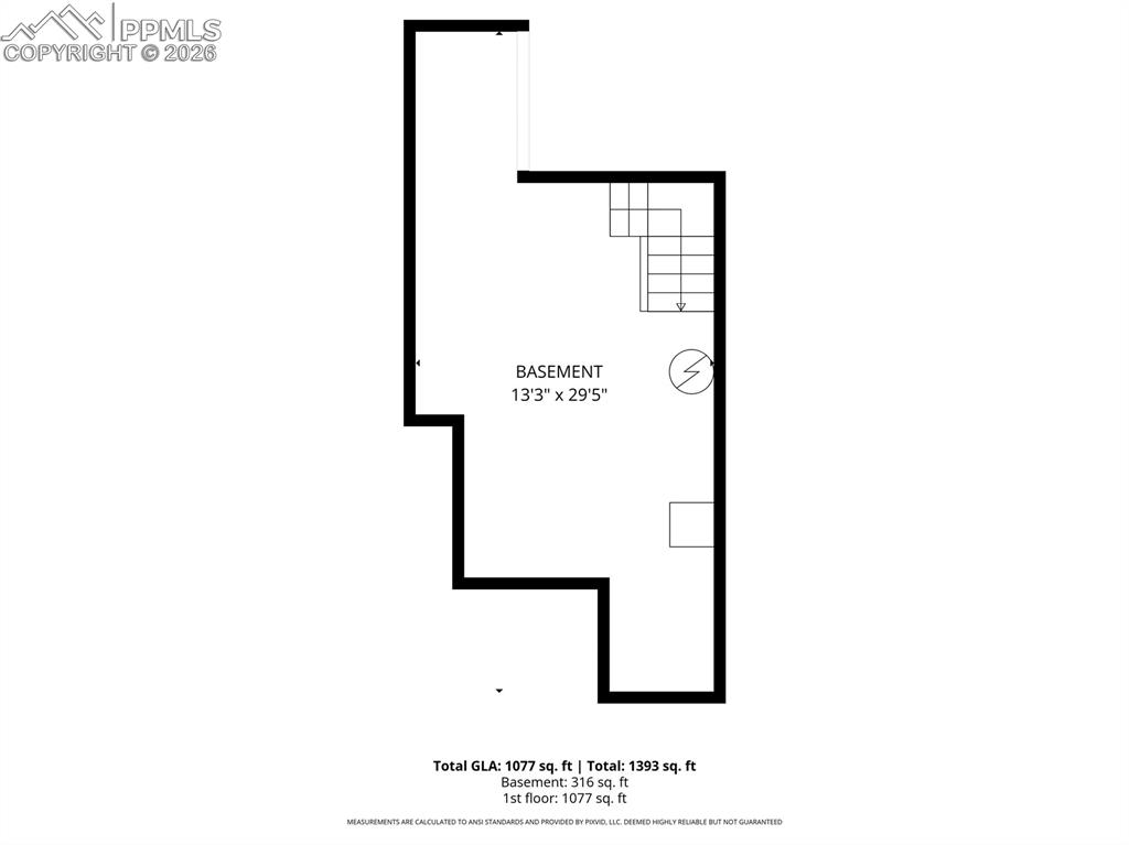 Image 37 of 38: Unfinished basement/storage/utility area