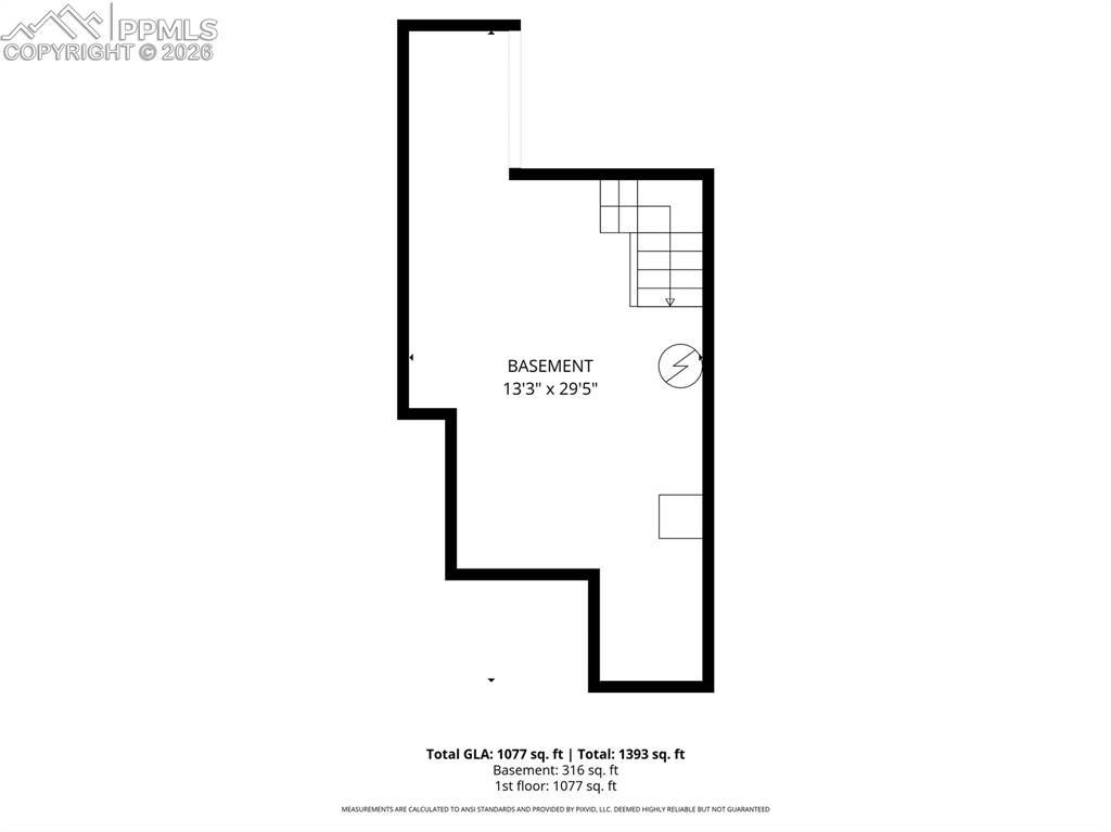 Image 37 of 38: Unfinished basement/storage/utility area