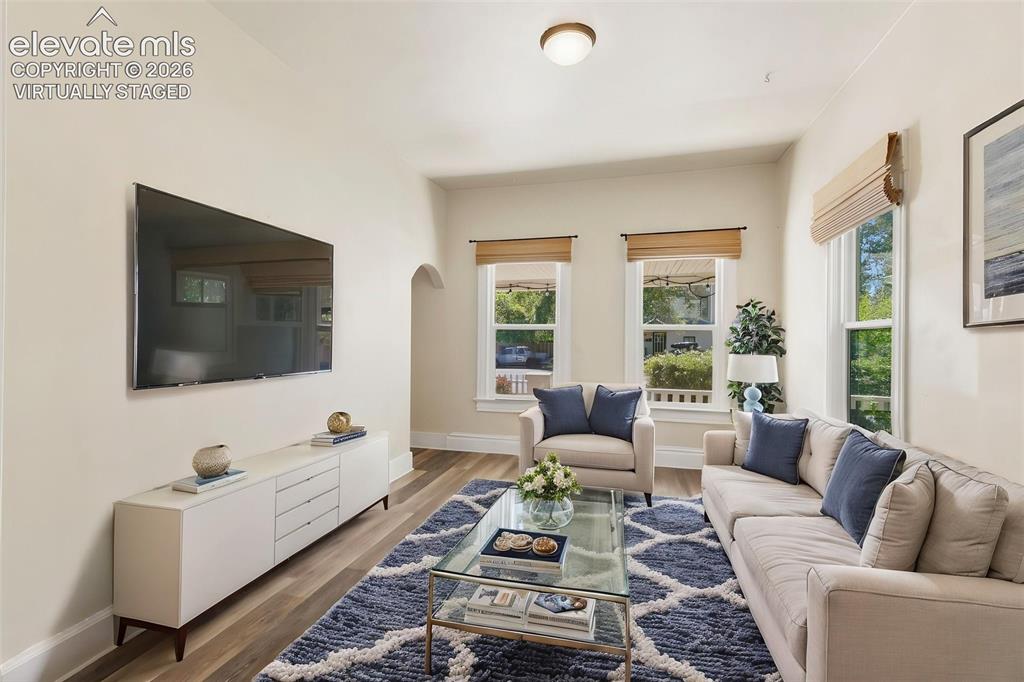 Image 7 of 38: Virtually staged Living Room