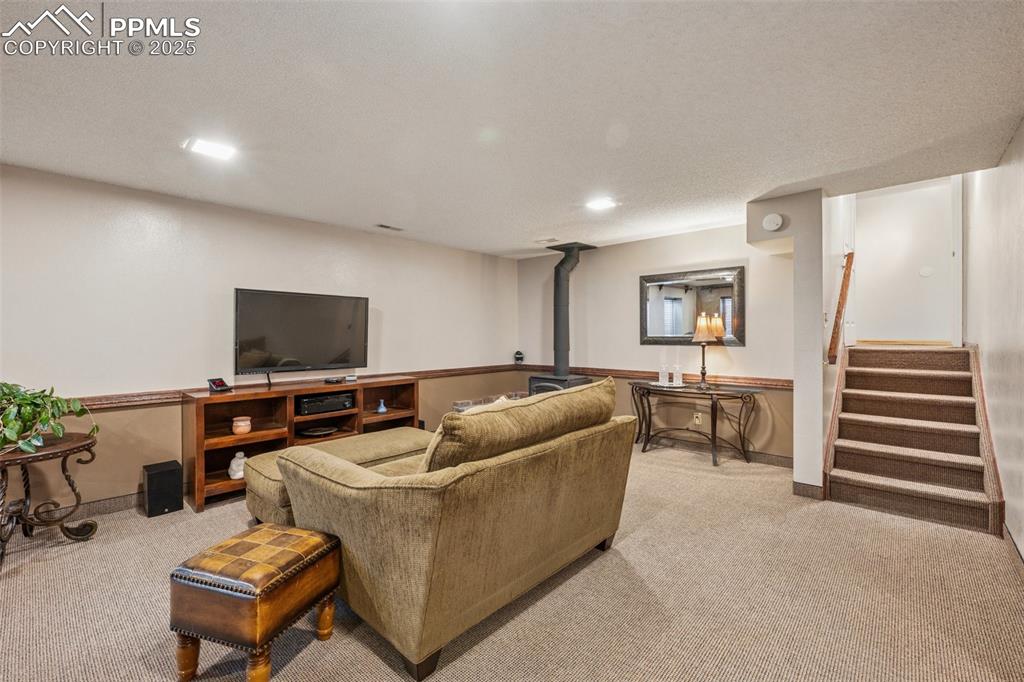 Image 34 of 50: Family Room in Basement