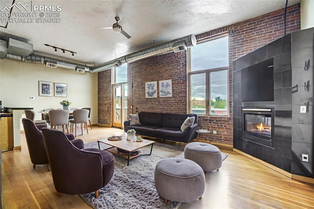 Image 2 of 43: Virtually staged living room.