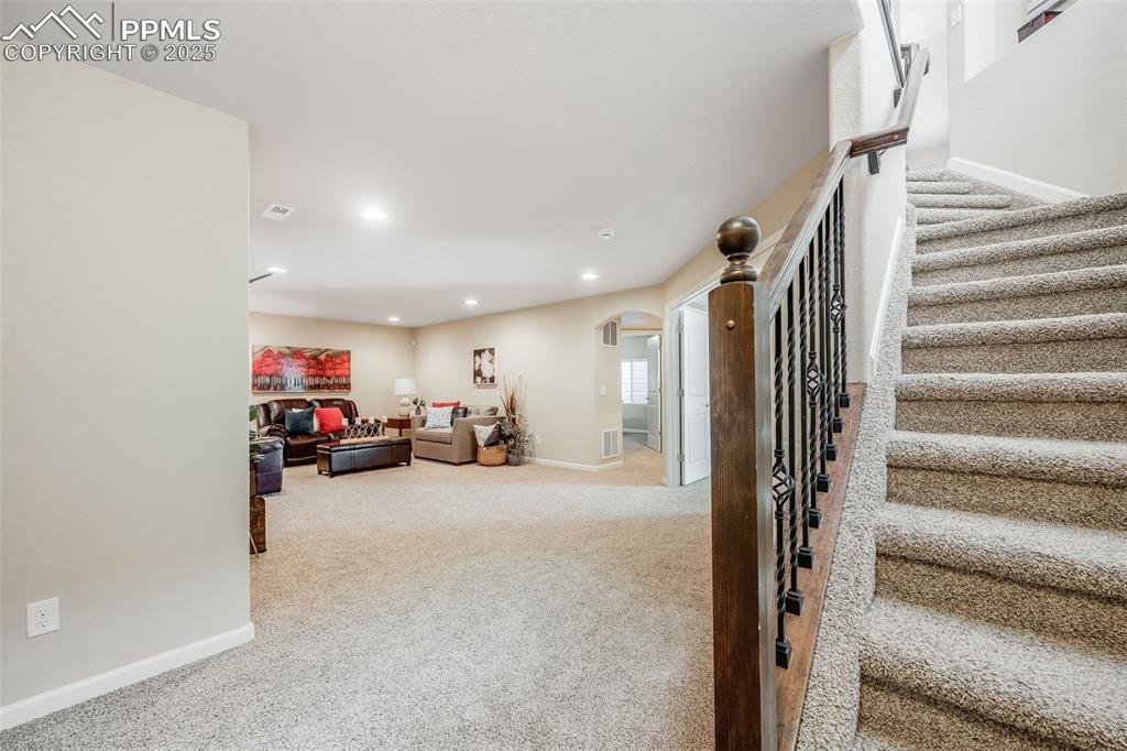 Image 23 of 44: Family Room located in the Basement