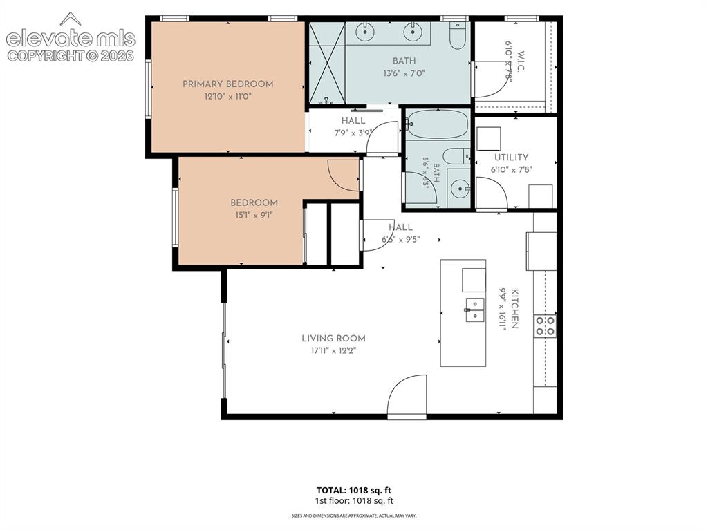 Image 2 of 37: room sizes are estimated and should be verified by buyer