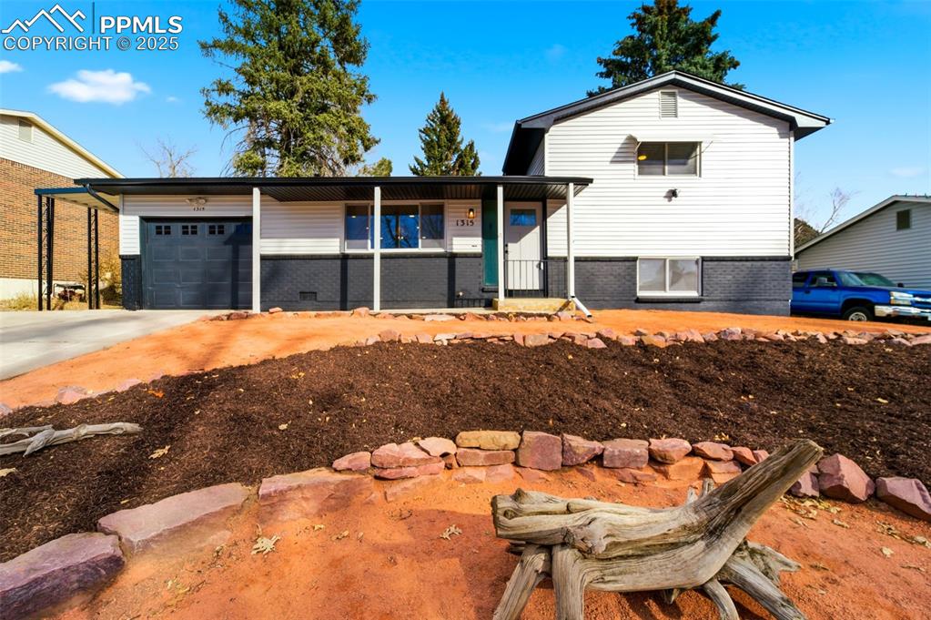 Caption: New roof and exterior paint