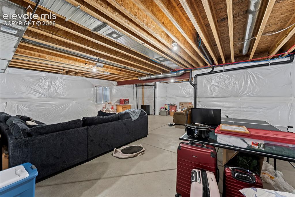 Image 39 of 49: Huge unfinished basement with endless options!