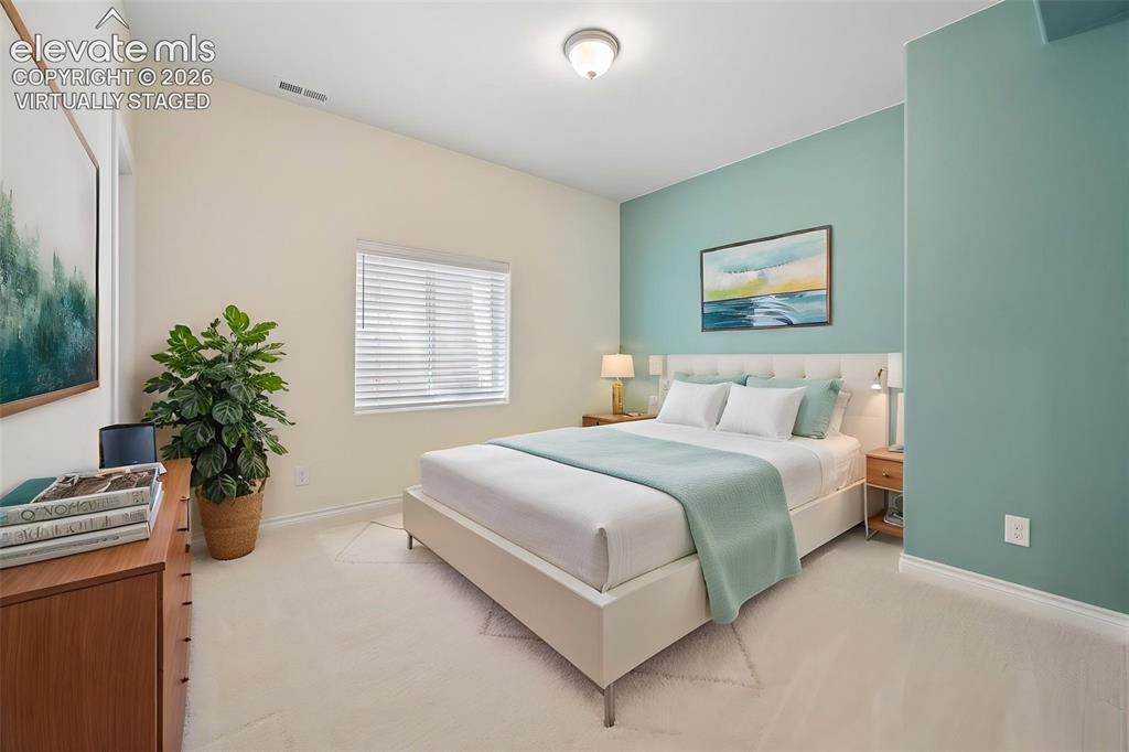 Image 46 of 50: basement bedroom
virtually staged