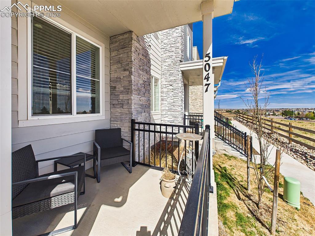 Image 39 of 50: View – Scenic front-facing views overlooking open space with mountain backd