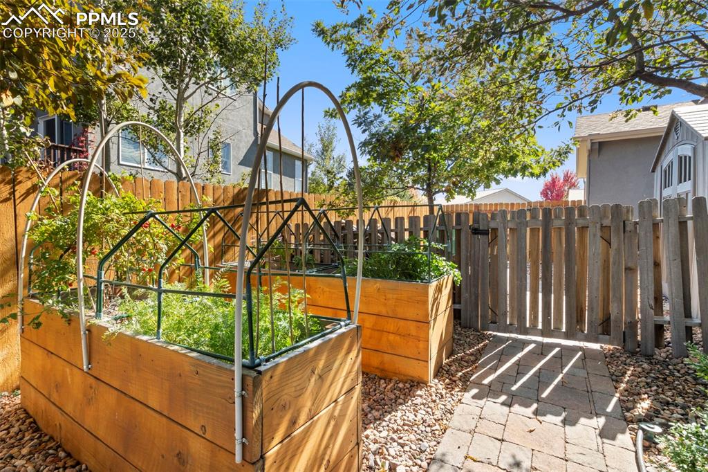 Image 39 of 46: Gate with a garden