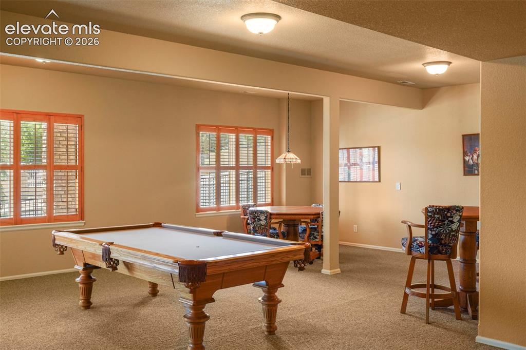 Image 24 of 36: Spacious family room with garden level windows and walkout
