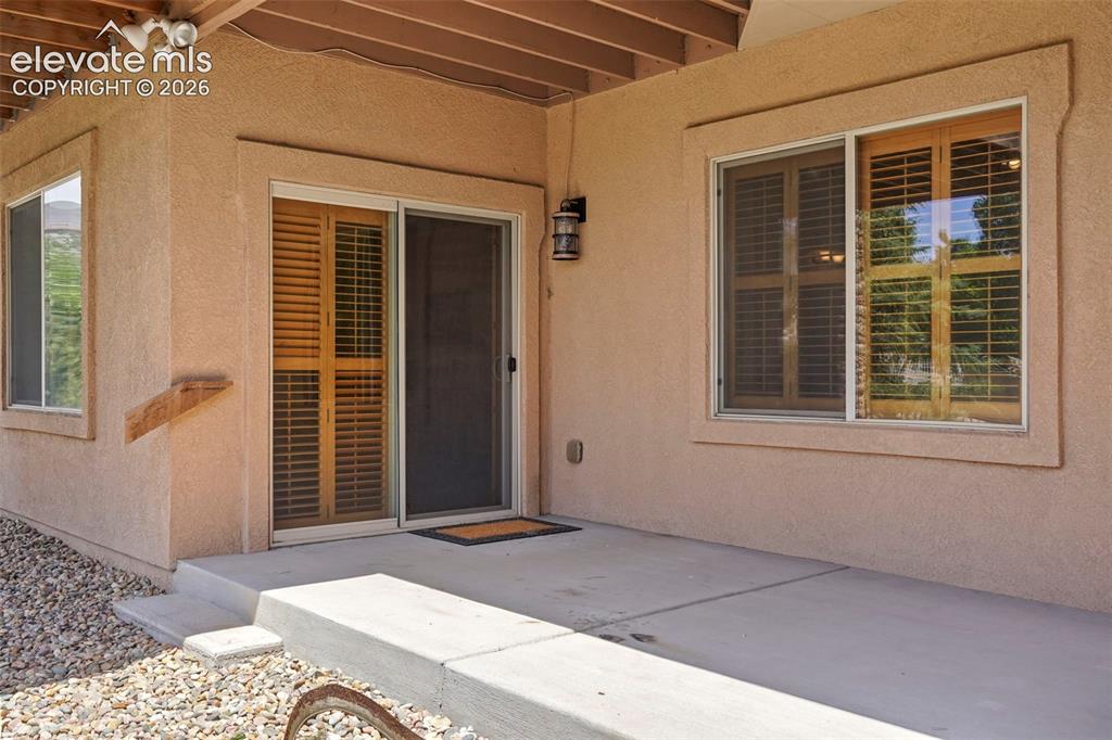 Image 26 of 36: 17x8 Concrete patio accessed by family room