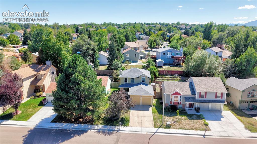Image 30 of 48: Aerial View of Front of Home