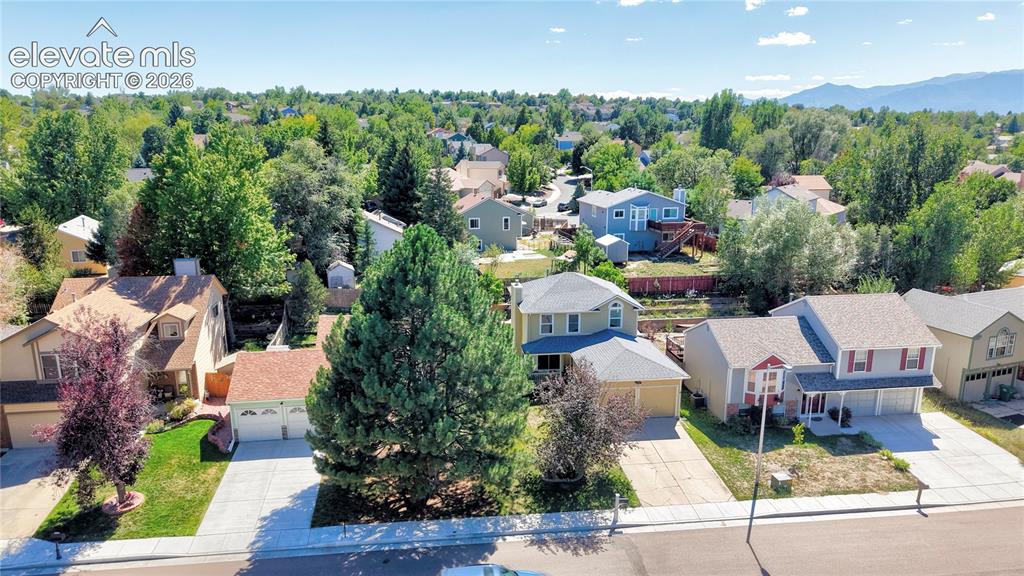 Image 34 of 48: Aerial View of Front of the home and surrounding area