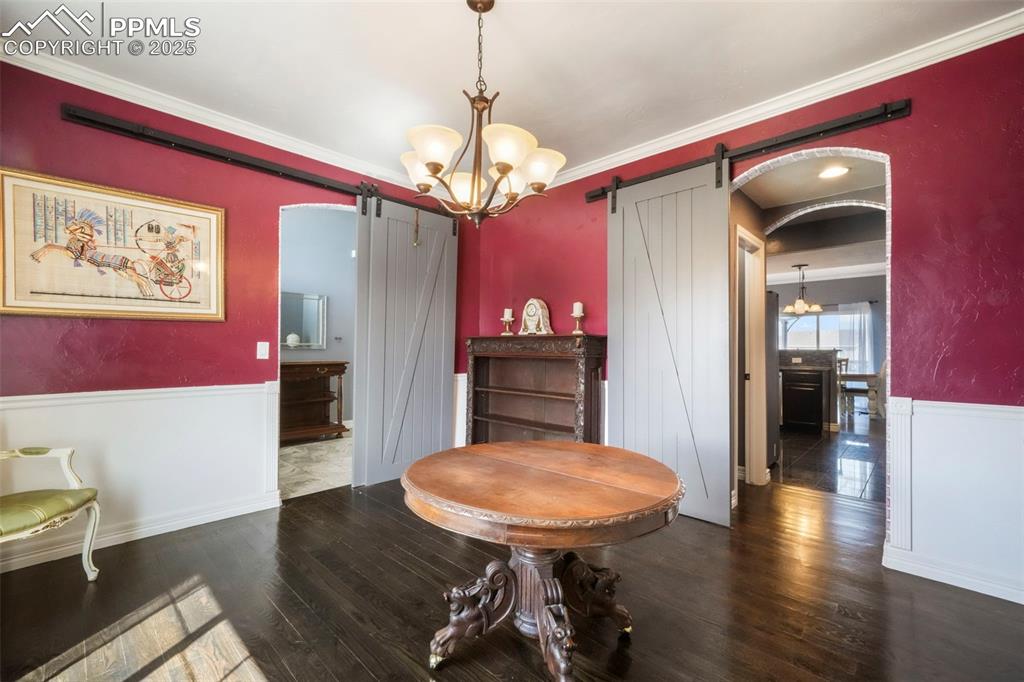 Image 5 of 50: Dining area with access to butlers pantry and kitchen