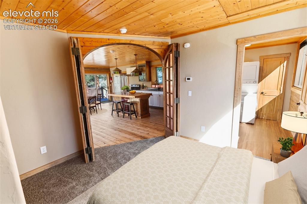 Image 28 of 49: Loft Apartment Bedroom - Virtually Staged