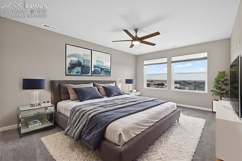 Image 25 of 46: Virtually staged Primary Bedroom