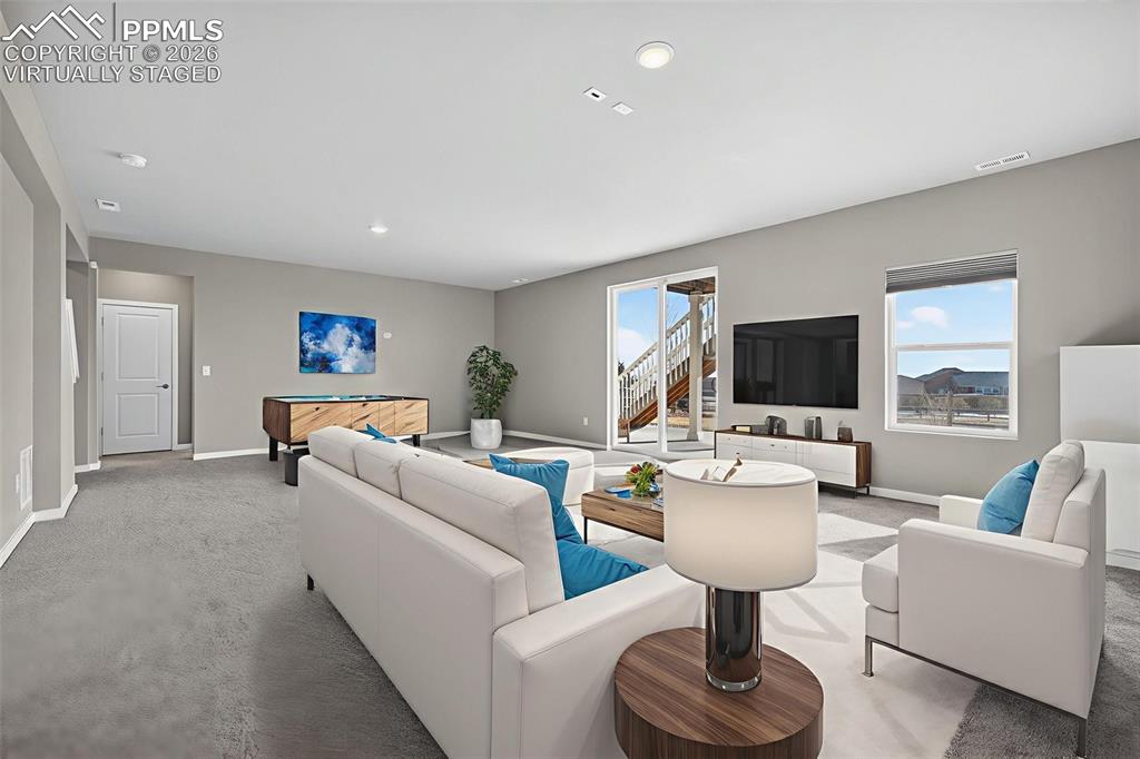 Image 40 of 46: Virtually staged Family room