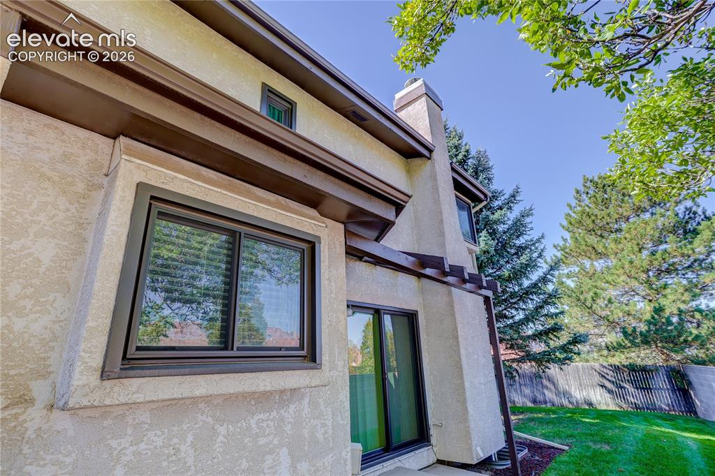 Image 15 of 44: Back of townhome.