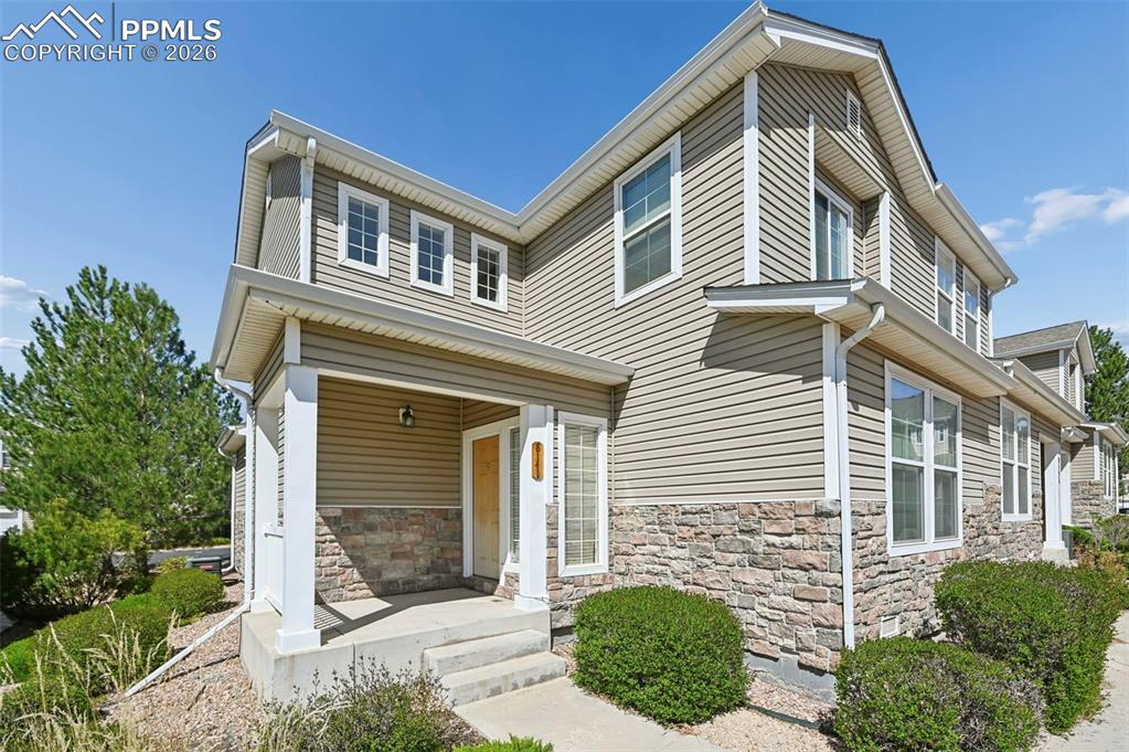 Caption: Front of Structure