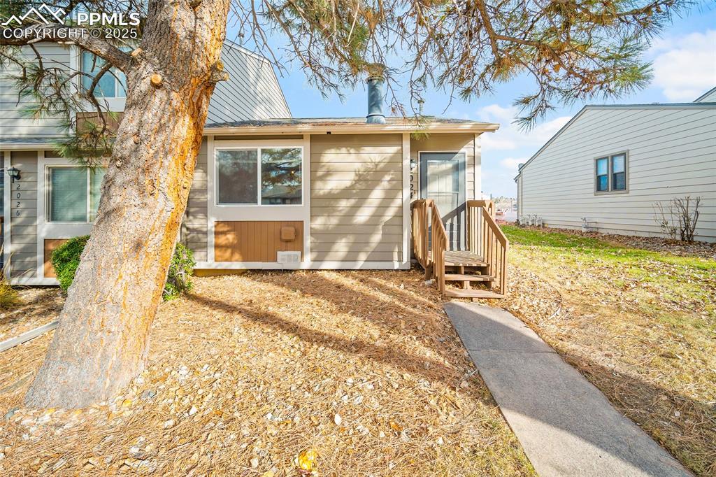 Caption: Front of Structure