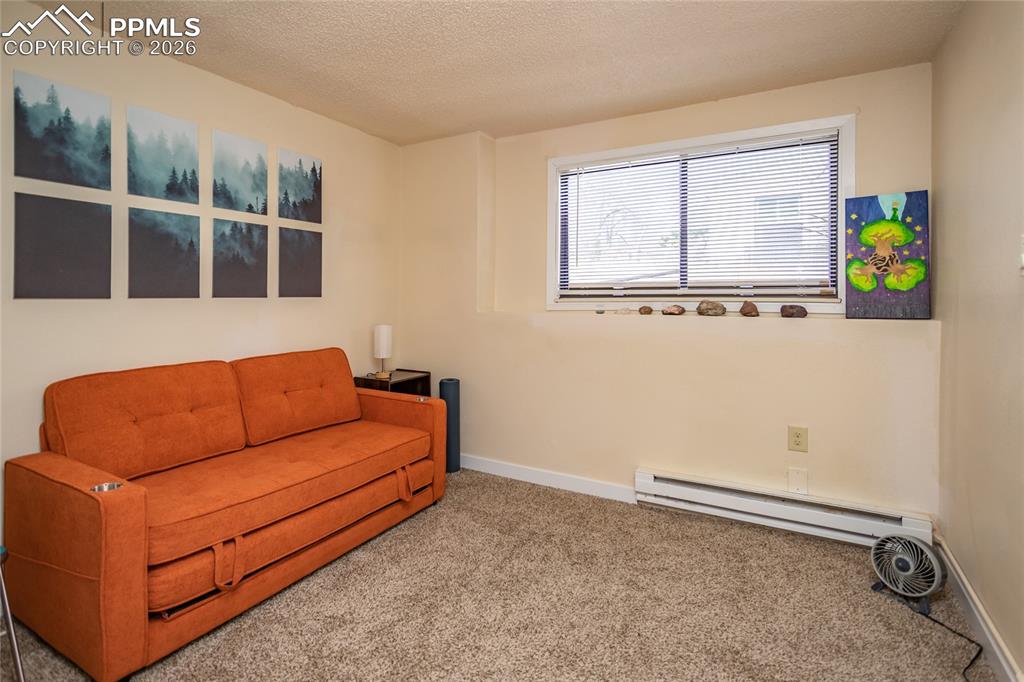 Image 26 of 39: Second bedroom has been updated in 2025.  Occupied unit 1905.