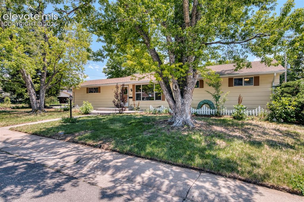 Image 1 of 40: Welcome home - This home greets you with curb appeal and mature trees.