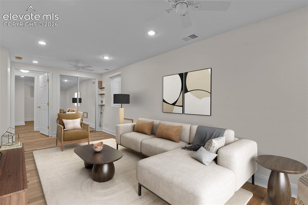Image 23 of 40: Opposite View of Basement Family room - Great area for flex space.
