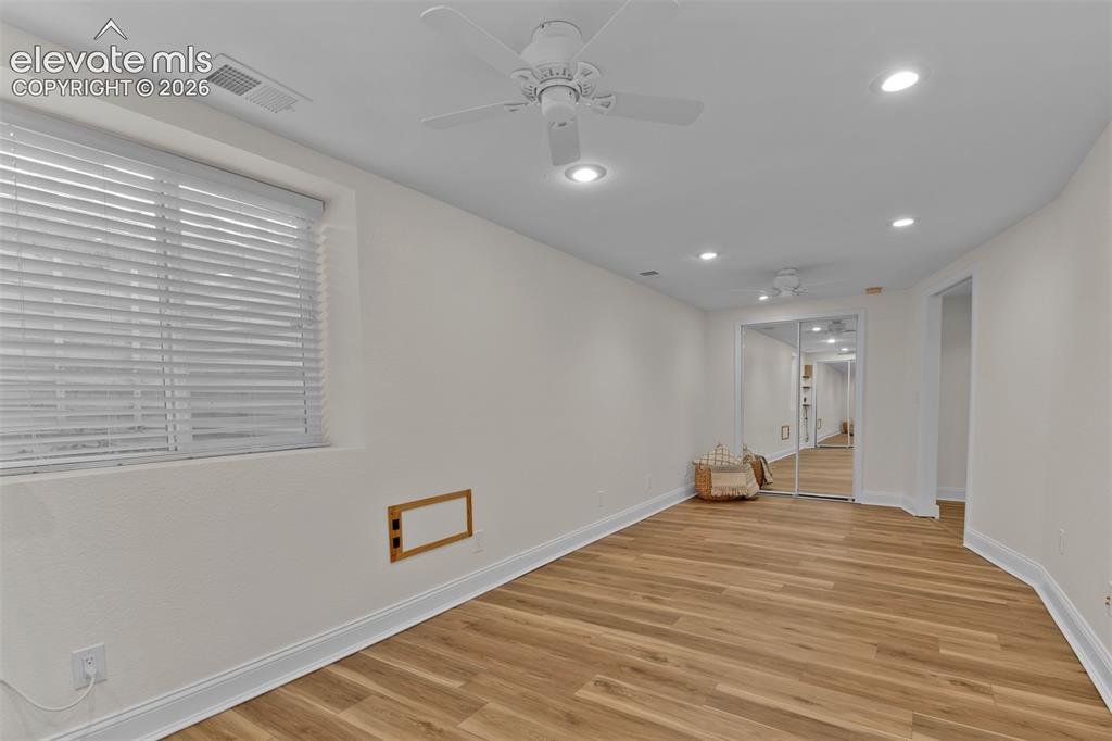 Image 26 of 40: Basement bedroom Suite - Being used the primary. Private bathroom and walk-