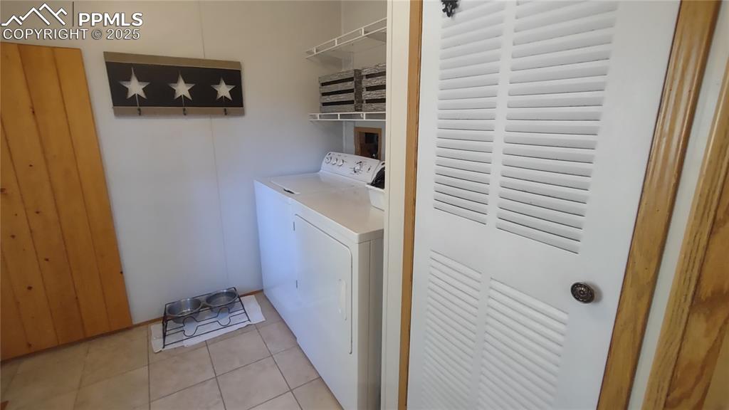 Image 27 of 42: Washer & dryer are included with home. Furnace compartment is easy to acces