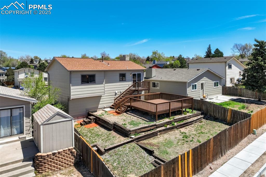 Image 29 of 33: Backyard aerial view of