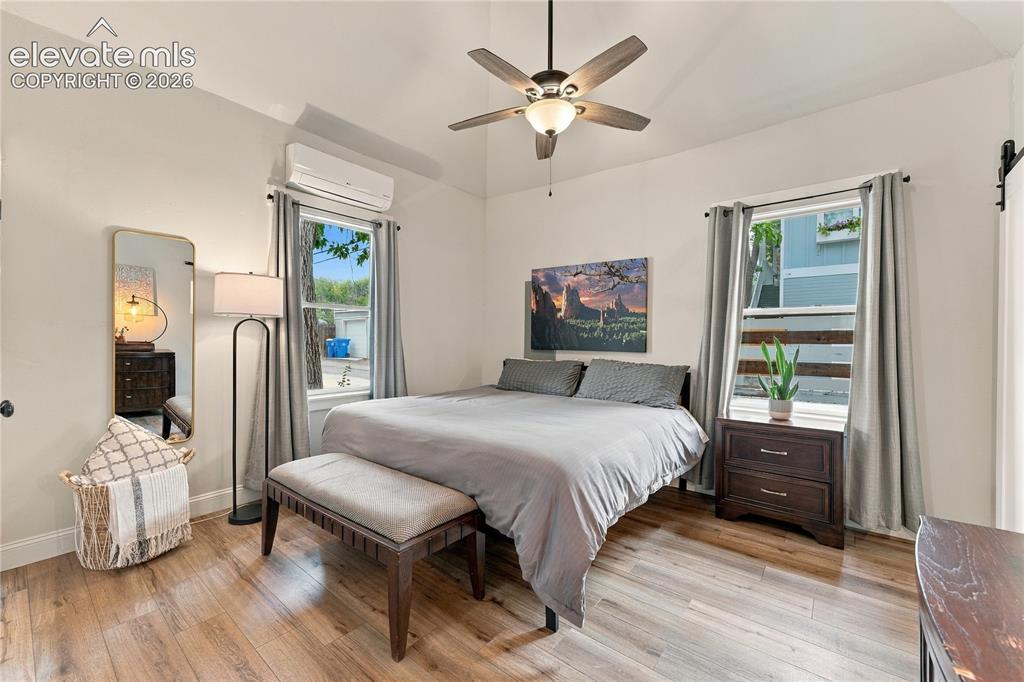 Image 37 of 50: Great sized bedroom suite with high ceilings.