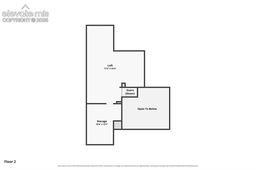 Image 48 of 50: Main House - Loft Floor Plan