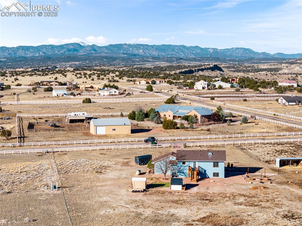 Image 33 of 41: Aerial view of a mountainous background