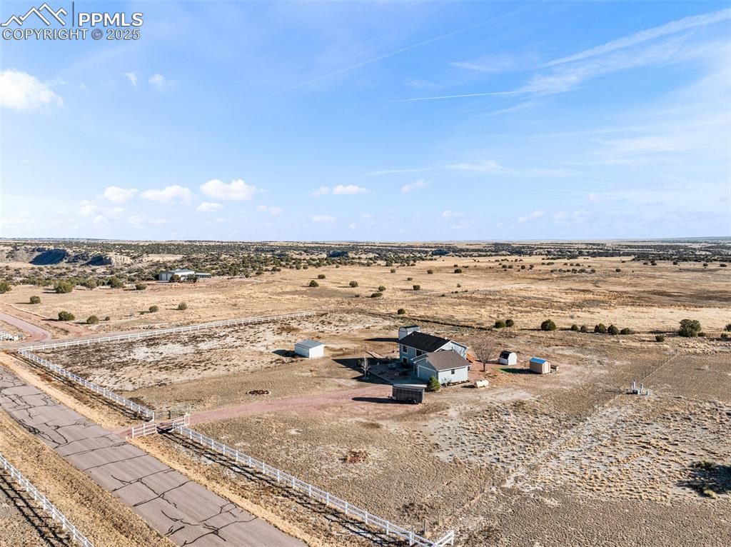 Image 34 of 41: Overview of rural landscape with a desert landscape
