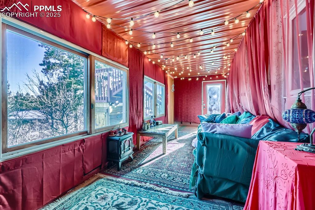 Image 29 of 38: Moroccan tea room under the back deck