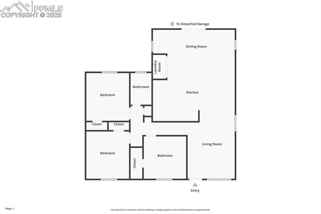Image 33 of 33: View of floor plan / room layout